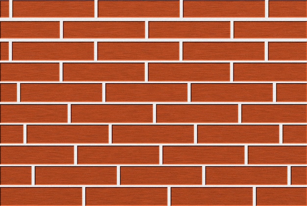 Photo brown red background brick wall. illustration