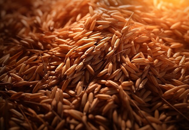 Brown Rice Landscape Background