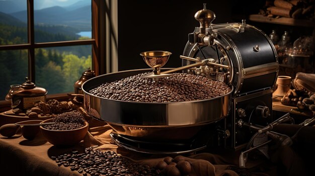 Brown Roasted Coffee Beans view