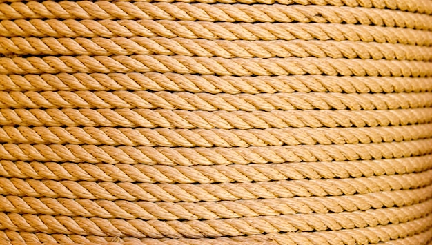 brown rope in big round reel