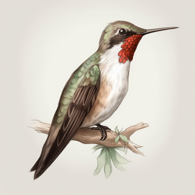 Brown Rubythroated Hummingbird