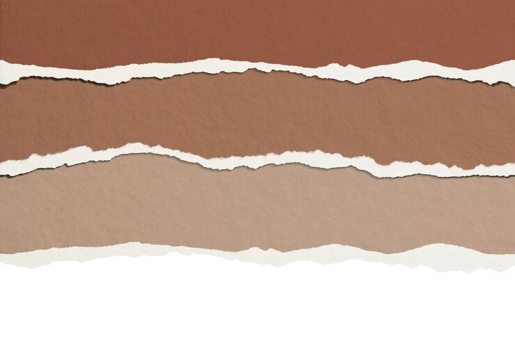 Photo brown shades png border torn paper design transparent background