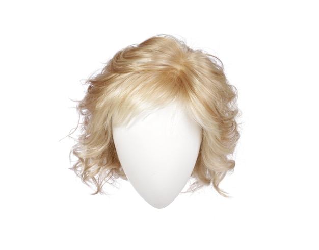 Фото Каштановые блестящие волосы на белом фоне, изолированные