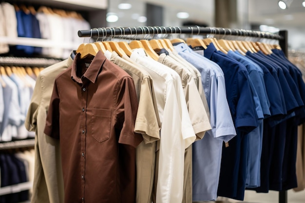 a brown shirt with a white collar