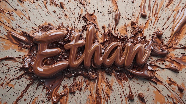 Brown Slime personalized name postcard perfect for decor