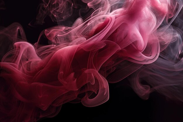 Brown smoke in black background