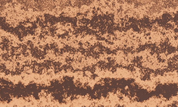褐色土壌層。風化した堆積物層。土と粘土の寝具の断面図。