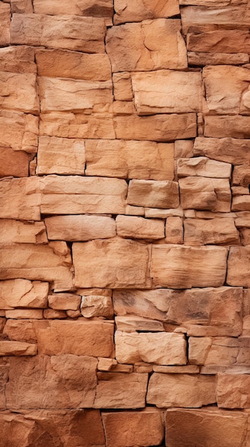 茶色の石の壁のテクスチャ背景