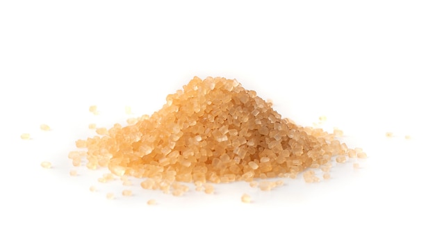 Brown sugar isolated side view