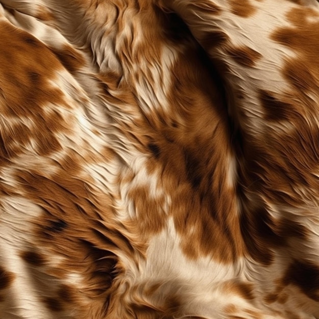 A brown and tan fur texture that is covered in fur.