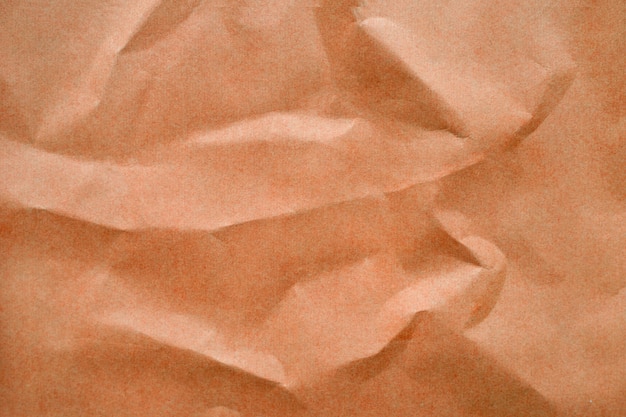 Brown texture background. Crumpled paper