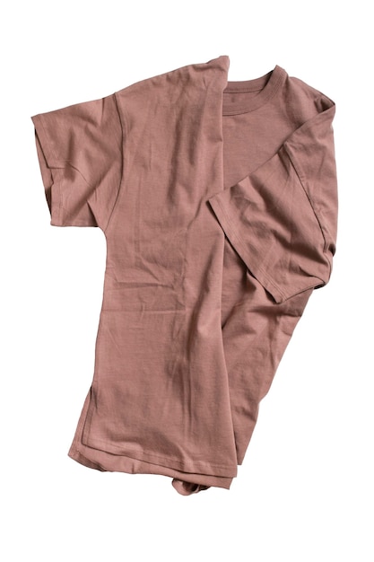 Brown tshirt isolated