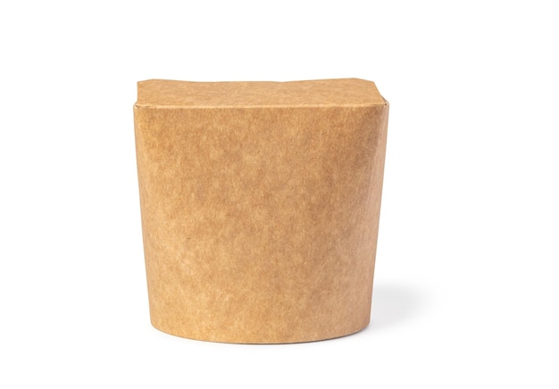 Brown unlabeled paper food box