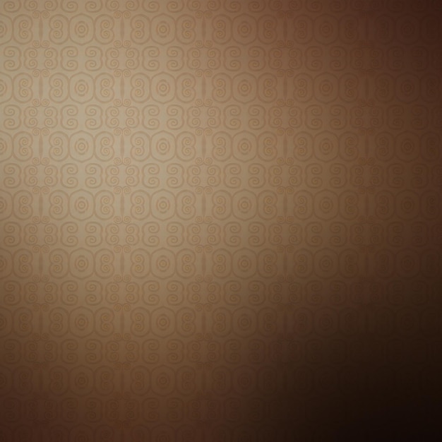 Photo brown vintage wallpaper or background with a pattern of geometric shapes and circles