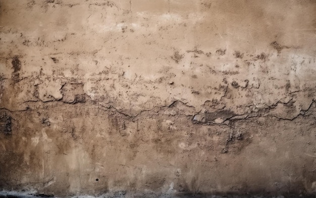 A brown wall with a dirty surface and the word mold on it