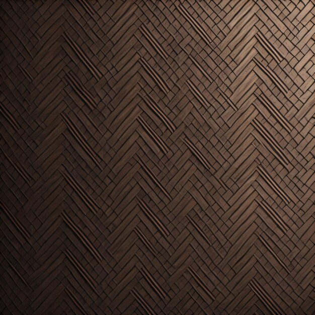 A brown wall with a pattern of zigzag tiles