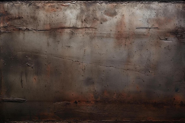 a brown wall with a rusted piece of rust on it