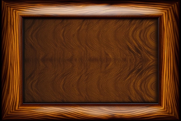 Brown wood grain surface with a complete frame