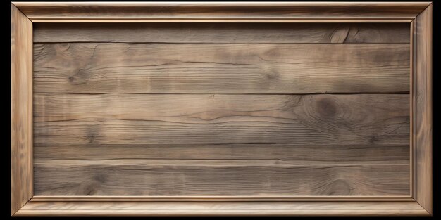 a brown wooden door with a black background with a wooden frame.