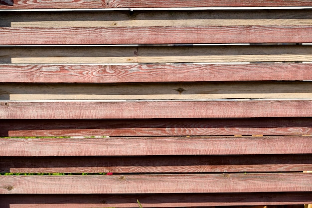 Brown wooden fence