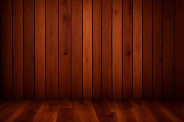 Brown Wooden Floor background image generative ai