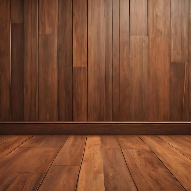 Photo brown wooden floor