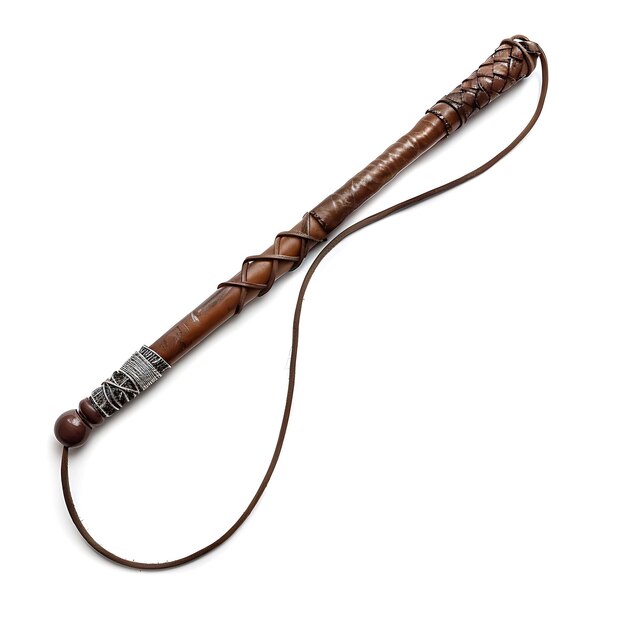 Photo a brown wooden flute with the word quot the word quot on it