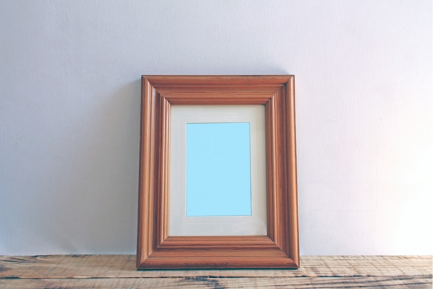 Brown Wooden Portrait Frame 