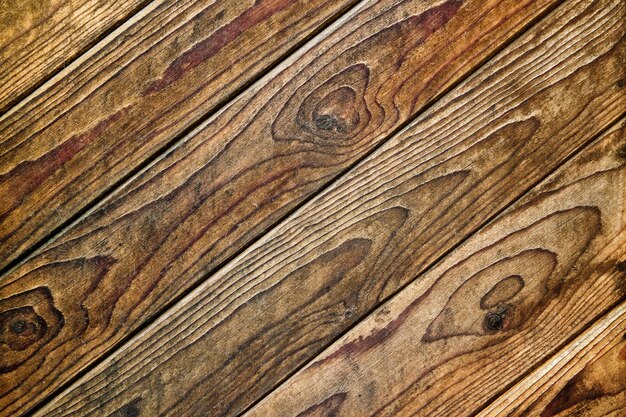 Photo brown wooden texture with natural patterns