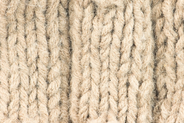 Brown wool knitted background.