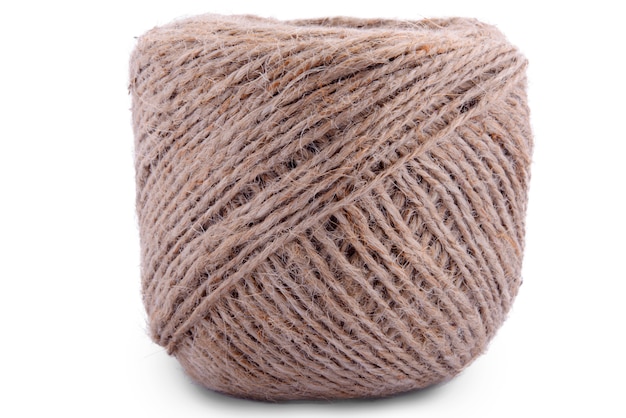 Brown wool yarn