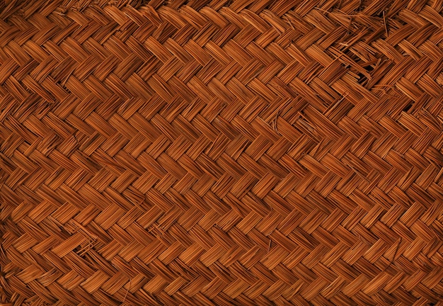 Woven bamboo mat texture banner Stock Photo