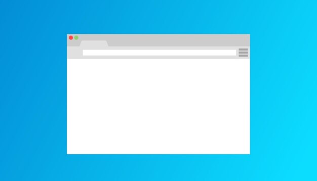 Foto mockup di pagina del browser colore piatto mockup della pagina del browser ricerca del browser icona vettoriale