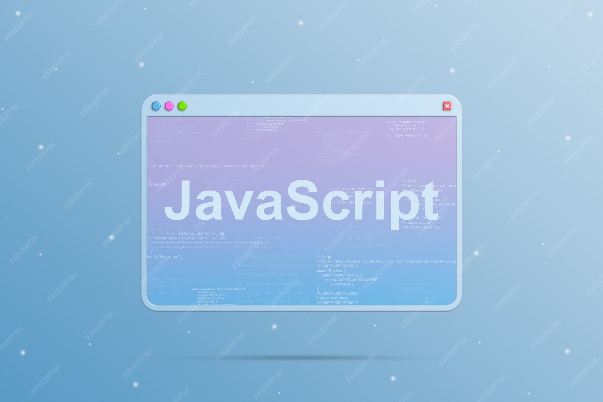 Premium Photo | Browser window with javascript programming language ...