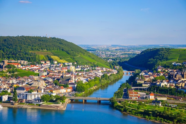 Brug over de Rijn bij Bingen am Rhein RheinlandPfalz