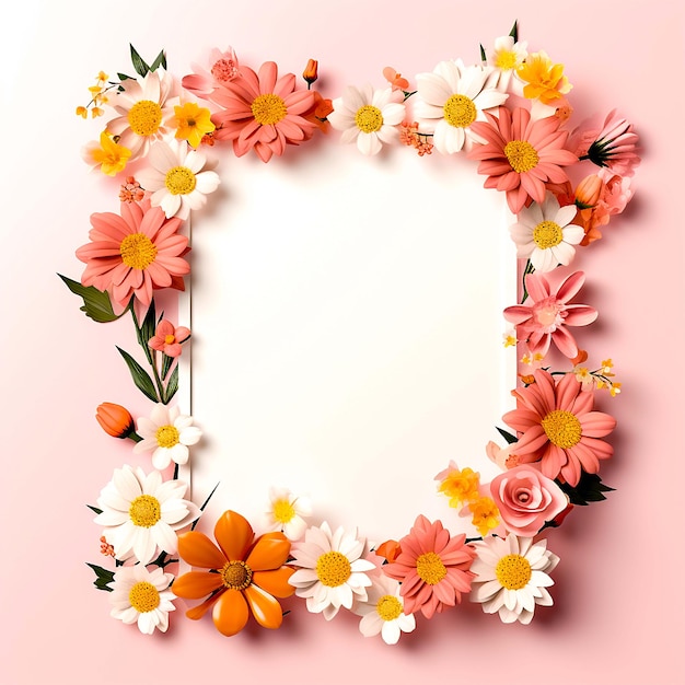 Bruiloft frame met een boeket van kastanjebruine rozen Vector gegenereerd door AI