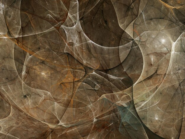 bruine abstracte fractal achtergrond 3D rendering illustratie