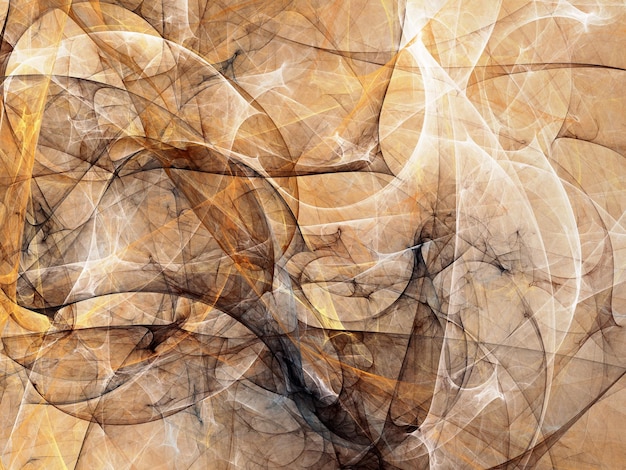 bruine abstracte fractal achtergrond 3D rendering illustratie