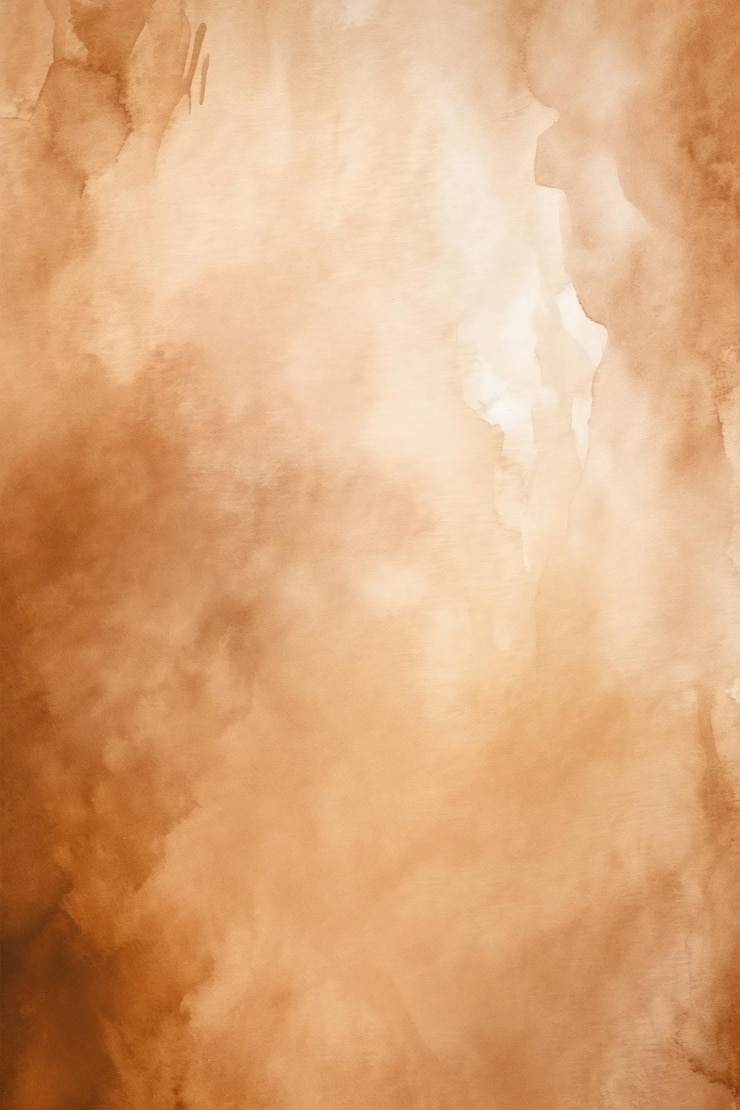 Foto bruine aquarel achtergrond met een aquarel schilderij van een aquarel schilderij met een witte wolk.