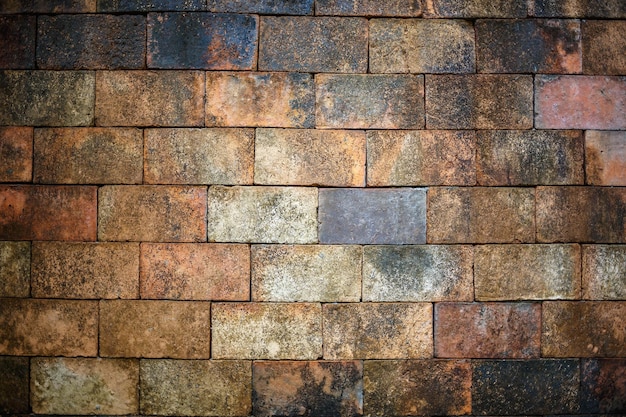 Bruine bakstenen muur textuur grunge achtergrond