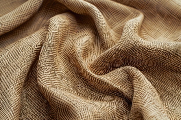 Bruine linnen stof textuur achtergrond naadloos patroon van natuurlijk textiel