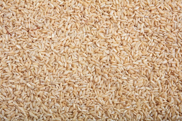 Bruine ongeraffineerde rijstachtergrond