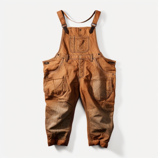 Bruine overalls Grungy textuur Hyper realistisch Hoog gedetailleerd Mannen39s Over het algemeen