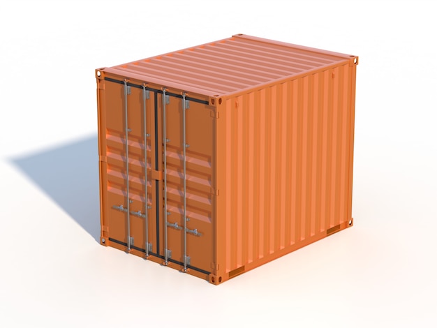 Bruine scheepsladingcontainer van 10 voet lengte