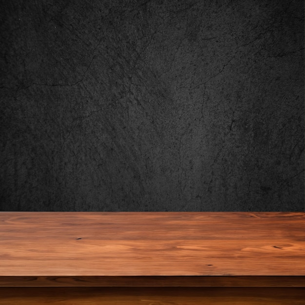 Bruine tafel met zwarte achtergrond