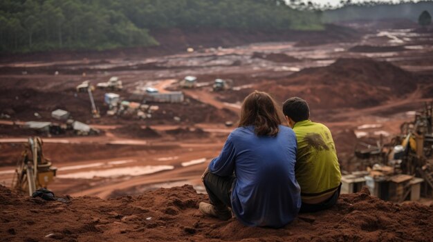 Brumadinho dam disaster in Minas Gerais Brazil Generative AI