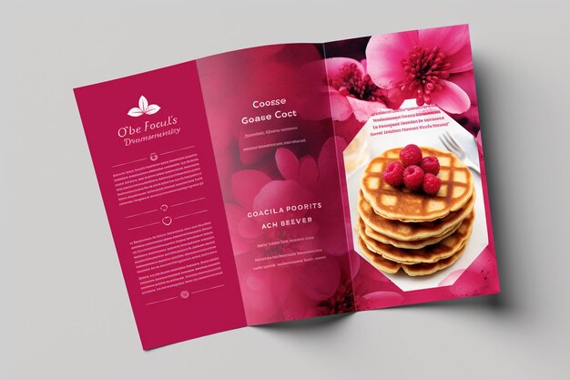 Photo brunch trifold brochure