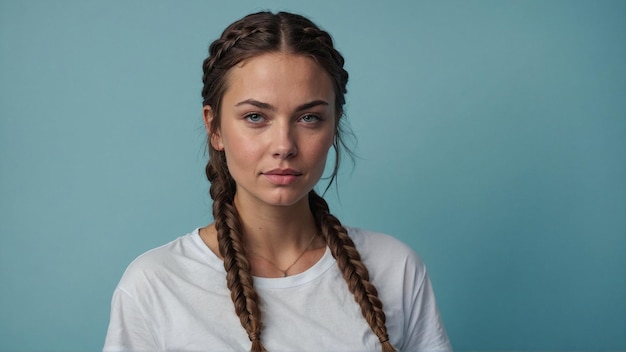 Photo brunette woman