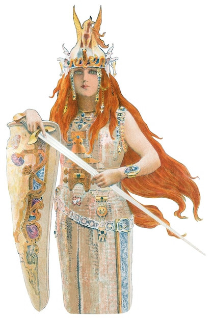 brunnhild painting png from lestampe moderne transparent background remastered by rawpixel