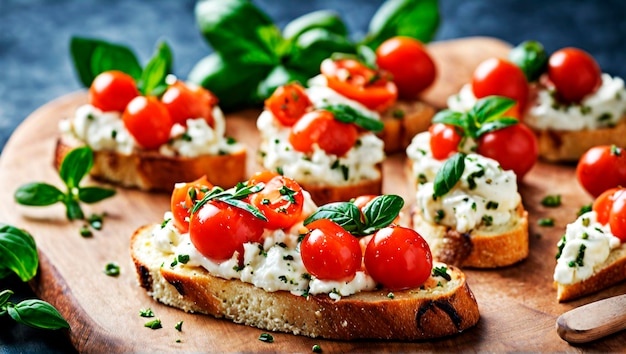 Bruschetta Extravaganza Herbed Ricotta Perfection